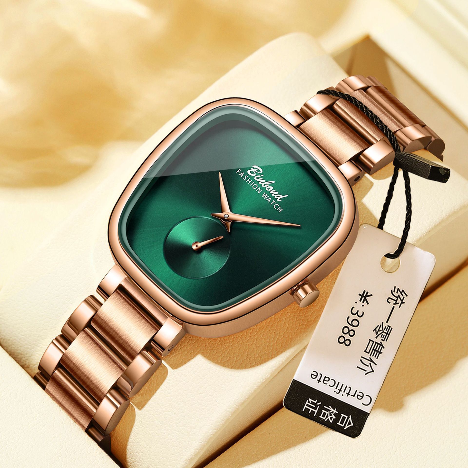 Braut Quarz-Damenuhr wasserdicht aus Edelstahl – Bild 9