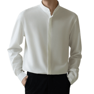 Bräutigamhemd knitterfrei im koreanischen Stil