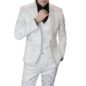 Hochzeitsanzug dreiteilig mit Prägung