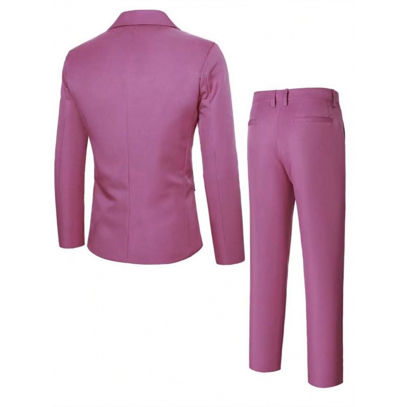 Herren-Slim-Fit-Hochzeitsanzug Set – Bild 3