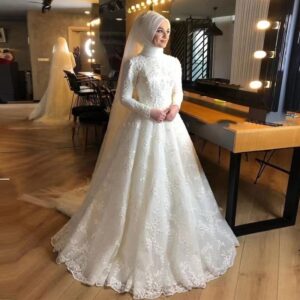 Muslimisches Brautkleid - Eleganz in Bescheidenheit