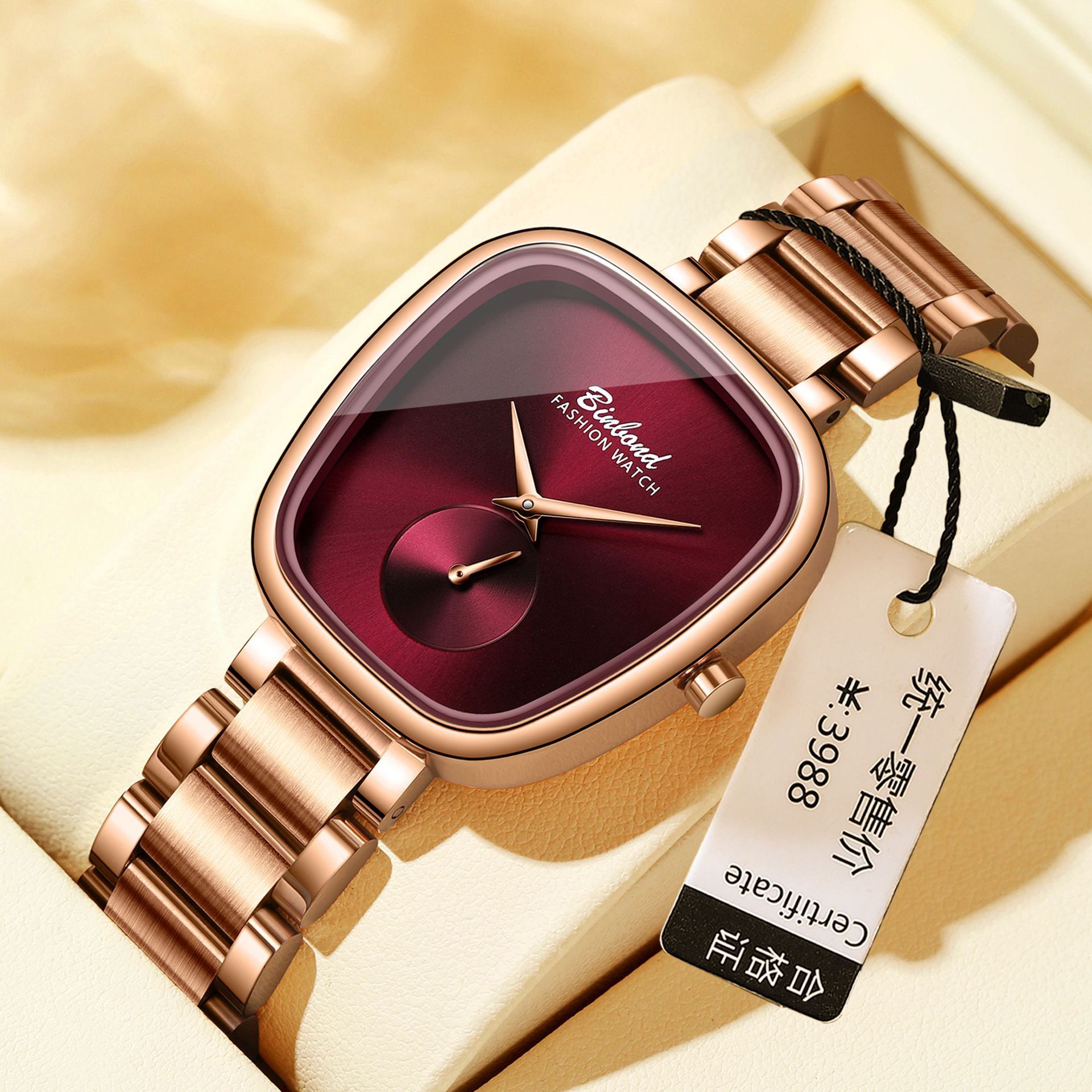 Braut Quarz-Damenuhr wasserdicht aus Edelstahl – Bild 2